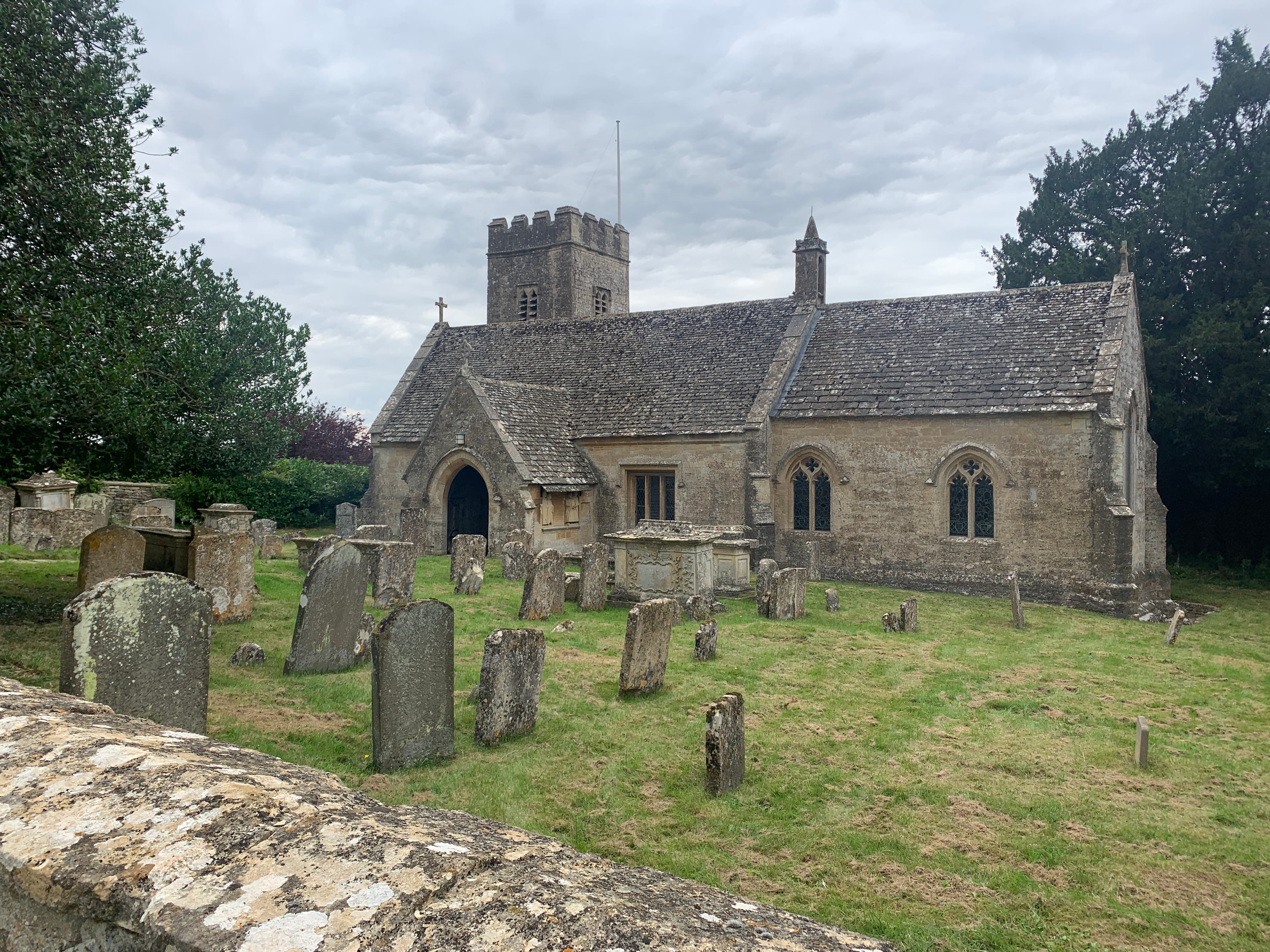 A view of The Rollright Stones