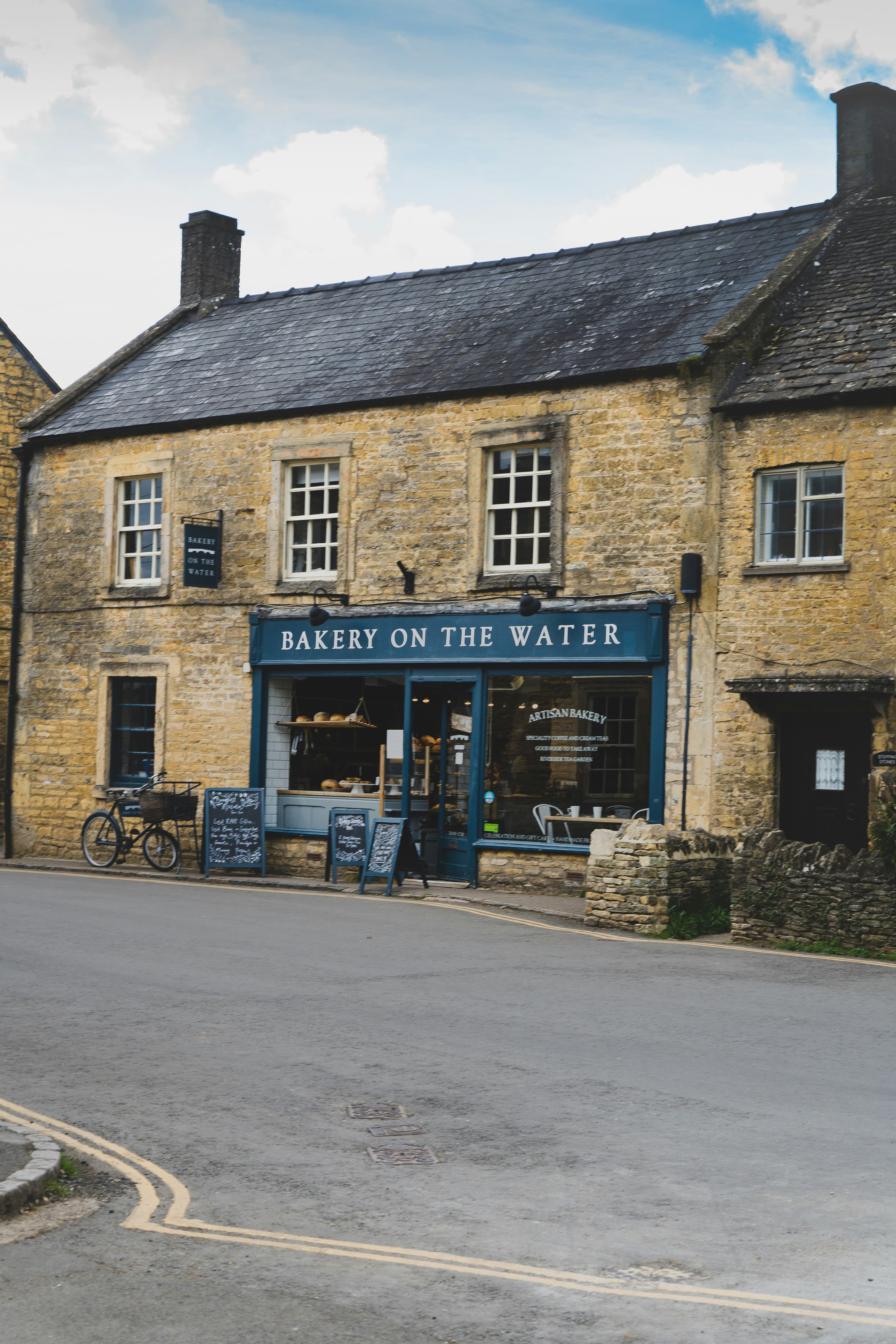 Bakery on the Water — a honey-stone shopfront on Bourton's high street
